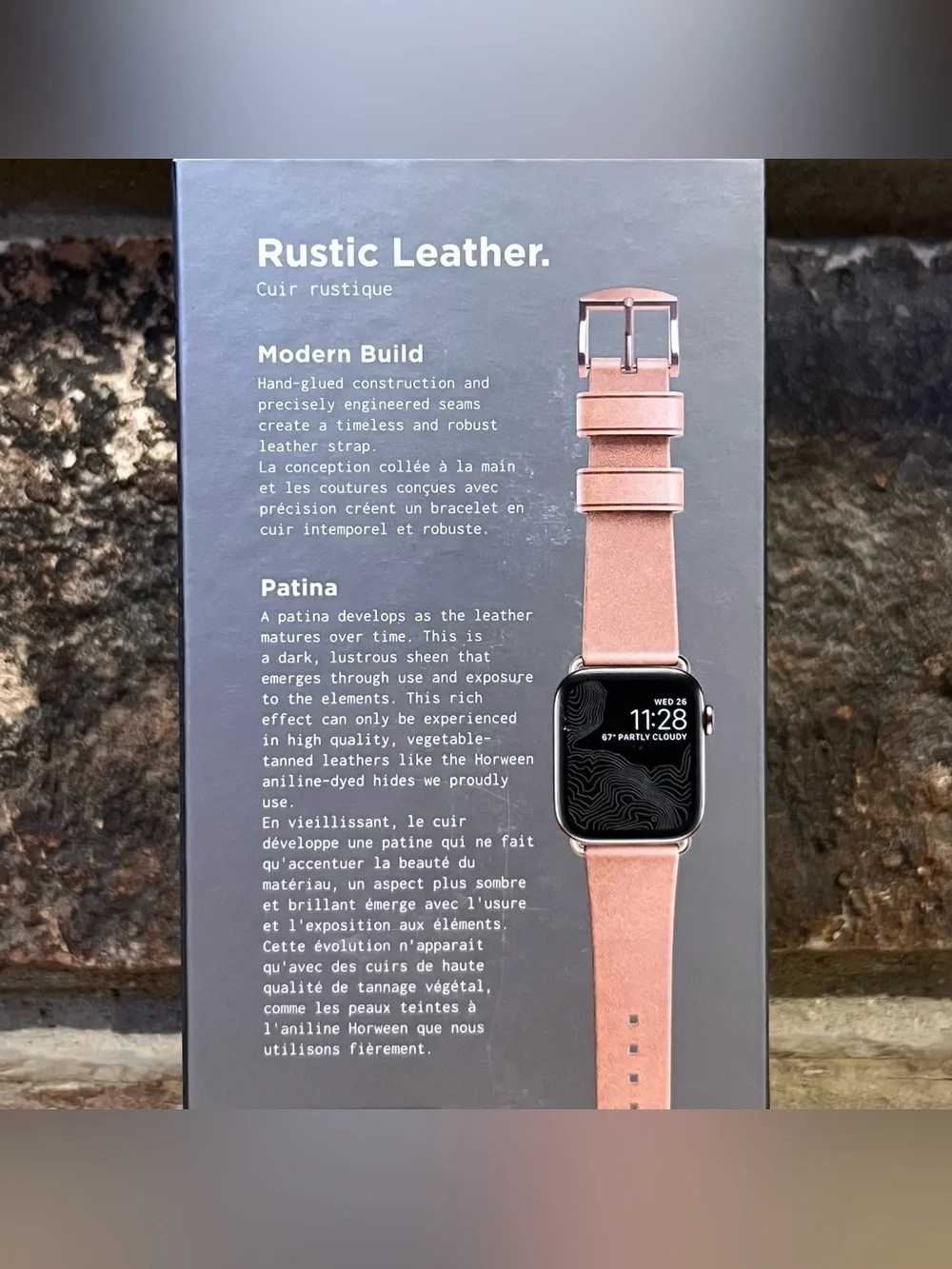 NOMAD Modern Bundle Horween Leather Apple Watch Strap & AirPods Case 40mm/38mm
